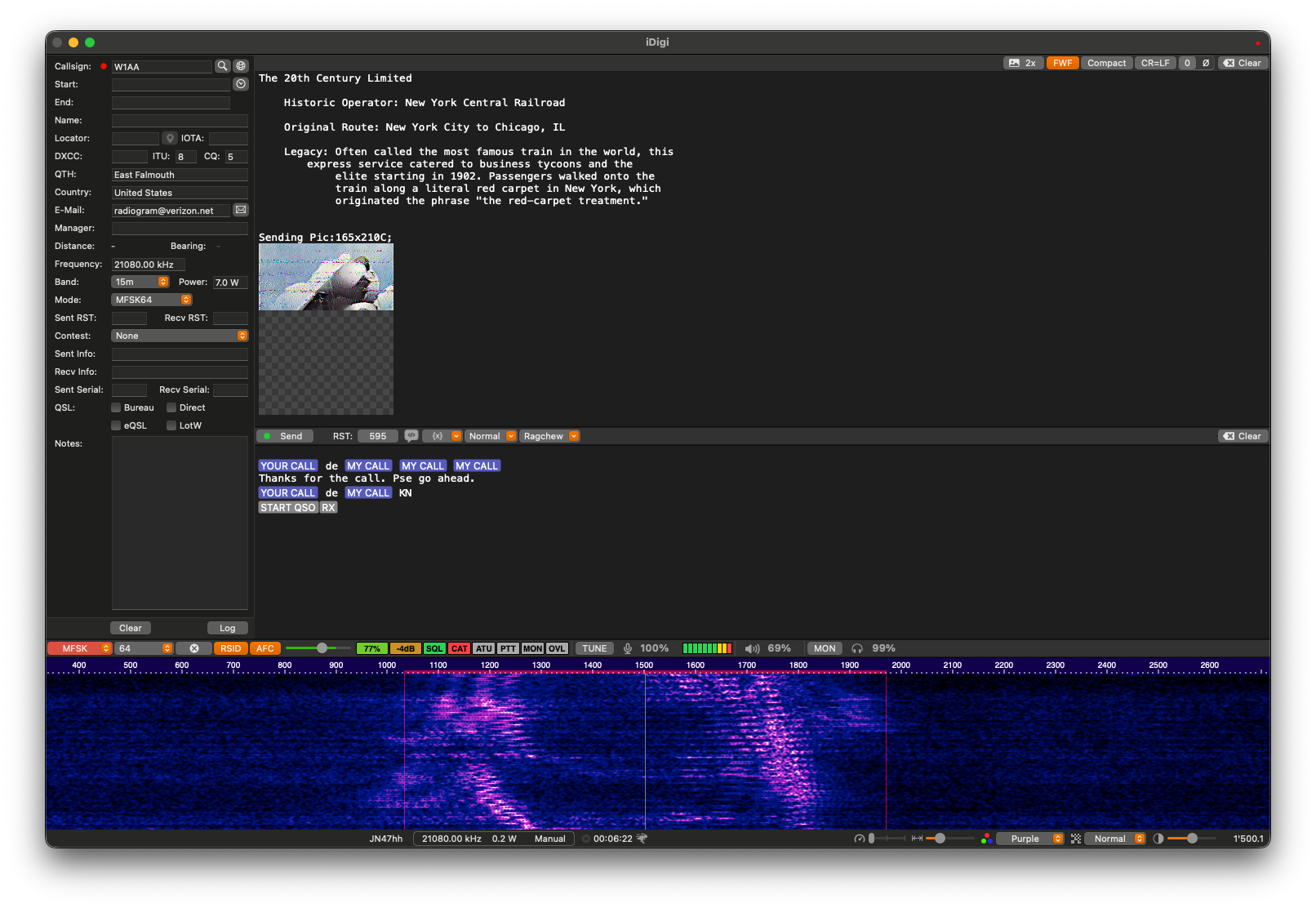 iDigi in MFSK mode